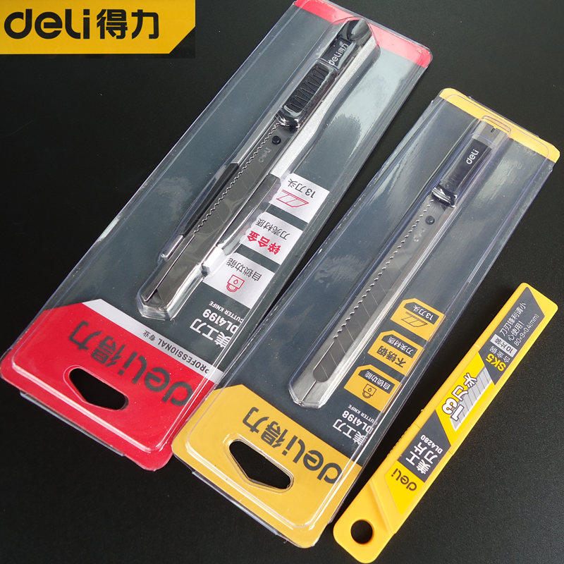 Small weight knife 9mm DL007B plastic handle DL009 self-lock SK5 small cutter DL008 DL4198