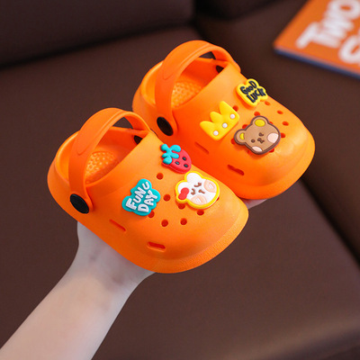 Japanese Imported Children's Slippers, Closed-Toe Boys' Cartoon Non-Slip Soft-Soled Indoor Home Slippers 2026 Baby Clogs — 6