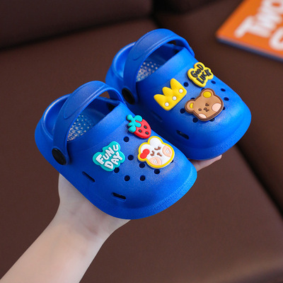Japanese Imported Children's Slippers, Closed-Toe Boys' Cartoon Non-Slip Soft-Soled Indoor Home Slippers 2026 Baby Clogs — 2