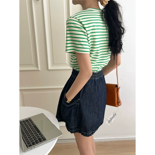 SPOT Maronnie Shengtai Maved Camposization Quection Series ~ Mingxian HirapeUtable Джинсовые юбки