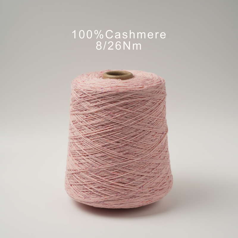 8/26Nm Star Gravel Series Hand-Knitted Interwoven Pure Cashmere Yarn