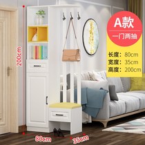 Door-in-door Living Room Xuan Cabinet Partition Double Sided Screen Shoes Cabinet Integrated Wood Light Lavish Entrance Door Wine Cabinet Restaurant Shelve