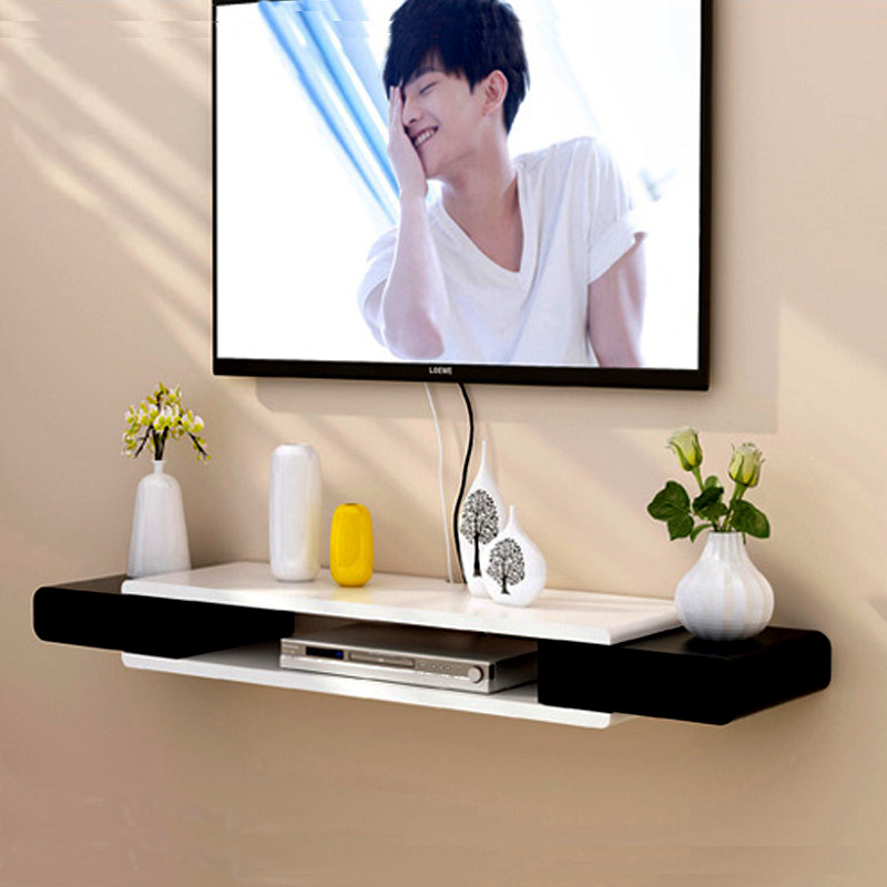 Simple bedroom wall-mounted TV cabinet creative wall-mounted TV cabinet small apartment living room ultra-narrow cabinet TV wall hanging cabinet