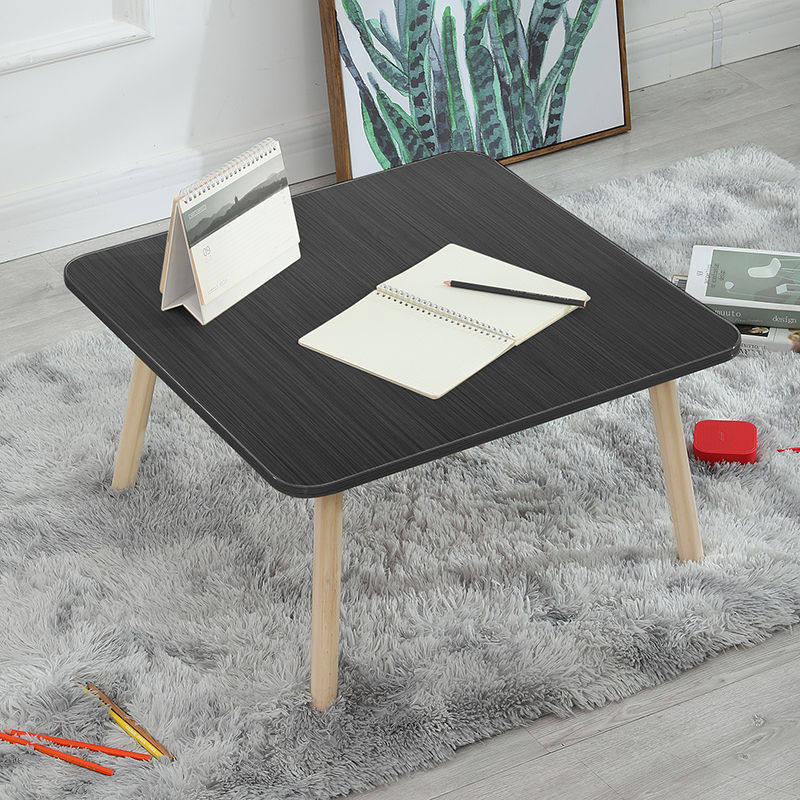 Short table tatami table sitting ground tea table small table bedroom home solid wood dining balcony round table small square table