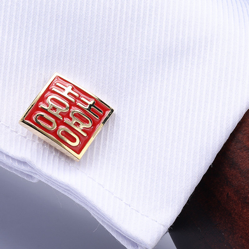 High-End Men's Business Cufflinks Gift Box Set Crystal Cufflinks French Style Unisex Cufflinks Shirt Cuff Studs
