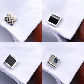 High-End Men's Business Cufflinks Gift Box Set Crystal Cufflinks French Style Unisex Cufflinks Shirt Cuff Studs