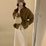 Элитная шерстяная юбка, зимний комплект, в стиле Шанель, изысканный стиль