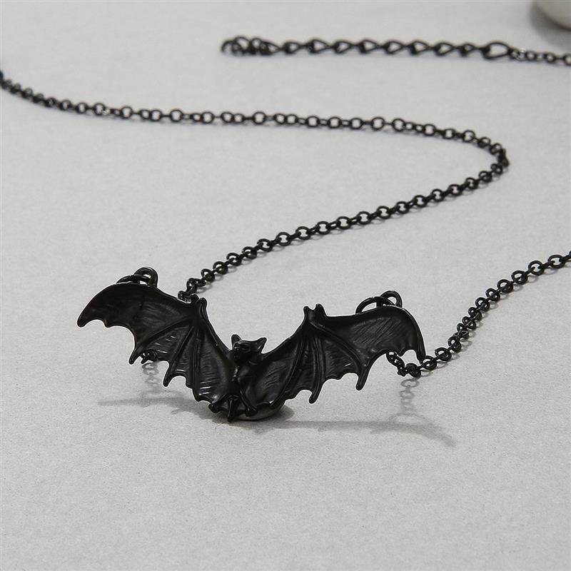 gothic punk bat necklace halloween bat pendant jewelry for women gothic punk bat necklace halloween bat pendant jewelry for women