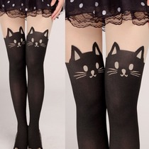 Japanese underwear cute girls sexy hollow lace pantyhose bottoming socks plush bunny tail see-through temptation