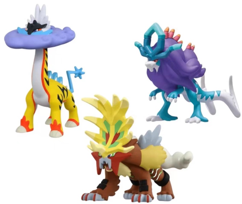 Tomy Tomica Pokémon Figures Ancient Species Wave Ripples Thunder Drum Sky-Breaking Flame Set Brand New in Stock
