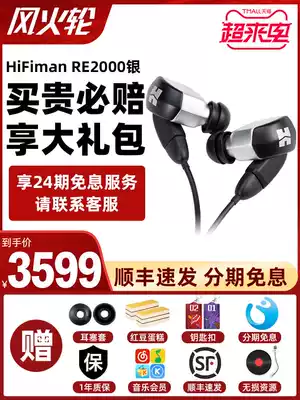 Hifiman RE2000 Silver earphone In-ear HIFI topology diaphragm Mobile phone direct push replaceable wired earbuds K3003 Da Yinke DK4001 Shanling Feiao headset