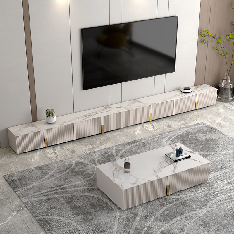 Rock - light luxury TV cabinet tea combined with a minimal modern small bedroom 2022 new living room landing counter