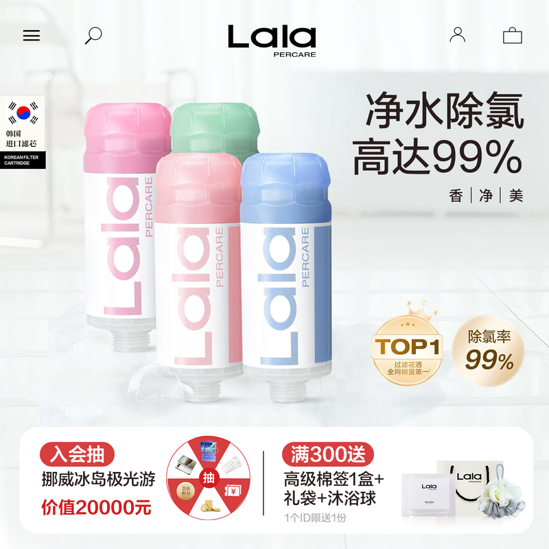 Lalapercare/Nara's Summer Korean Imported Shower Fragrance Skin Care Shower Head Pre-Filter 4-Pack