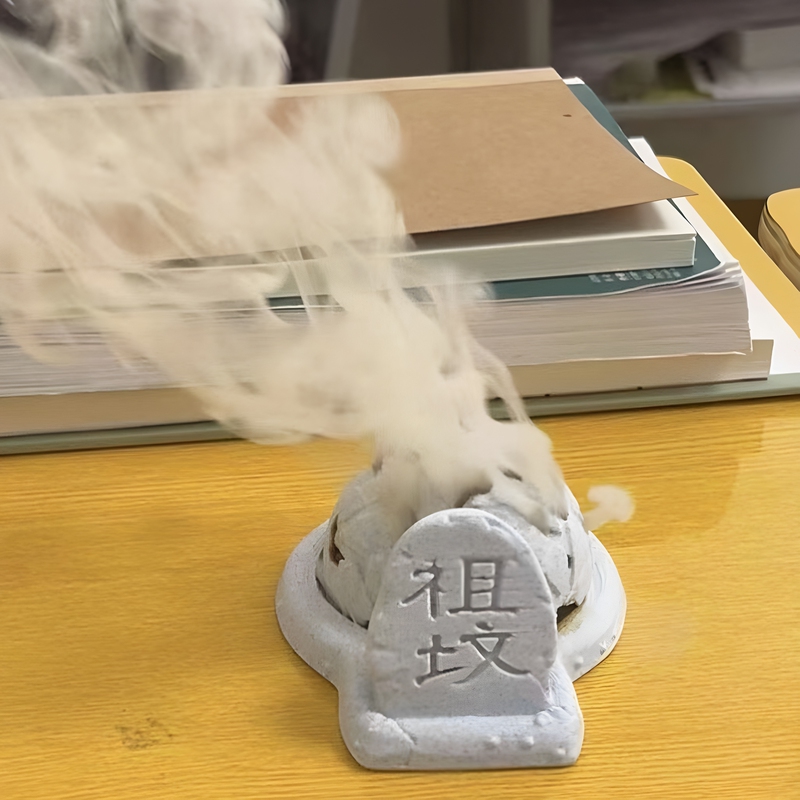 3D Printed Tower Incense Burner, Tea Table Incense Burner, Aromatherapy Burner, "The Grave Has Green Smoke Coming Out" Fun and Creative Ornament