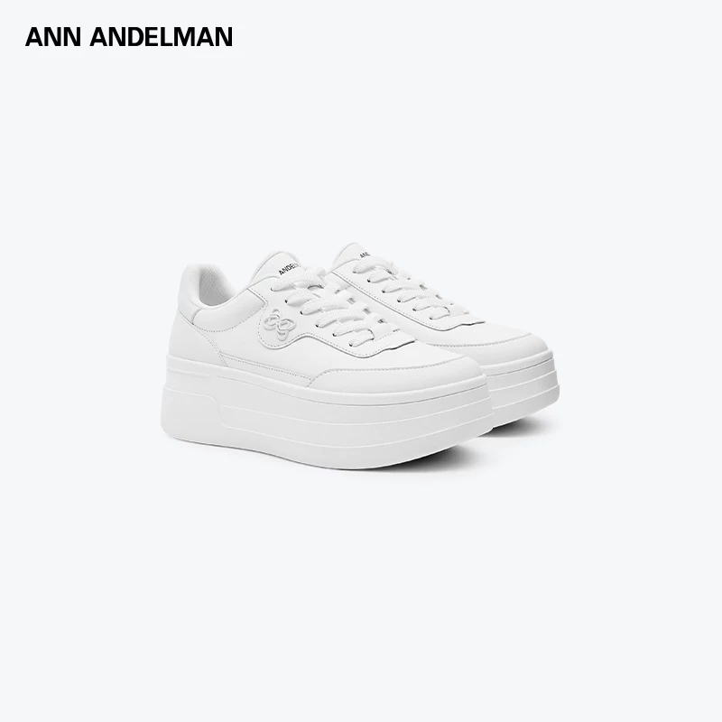 ANN ANDELMAN Arcade Blanc кроссовки на толстой подошве белые, обувь с подъемом для женщин, городской стиль