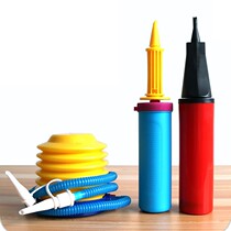 Balloon pump Balloon pump Net red wave wave strip aluminum film balloon pump Swimming ring inflatable hand pump