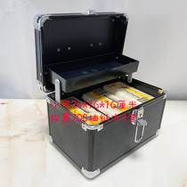 Black foot bath male technician toolbox large medium and small double-layer makeup box Bath storage box Beautician portable 