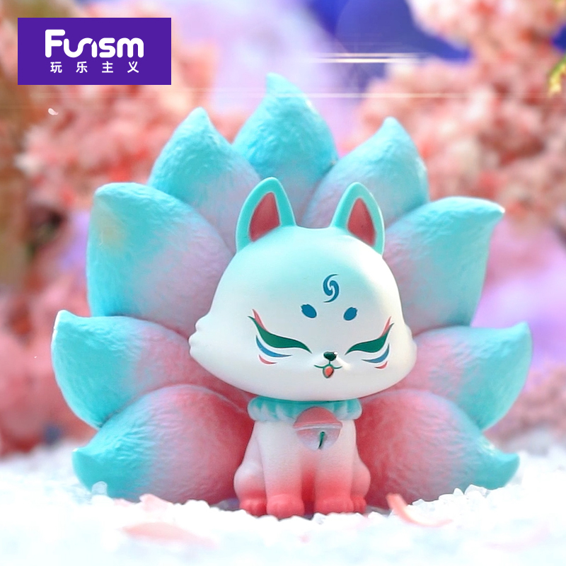 (Spot) playfulism Ancient Nine Fox 1 Xiu Xian Blind Box Nine-tailed Fox Genuine Handmade Fox Trend Toy