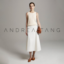 Andrea Tang｜Skirt MOLLY｜Simple high-waisted midi skirt A-shaped wide hem midi skirt for women