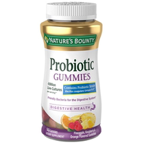 American Natures Bounty Probiotics Gummy Pineapple Raspberry Orange 60