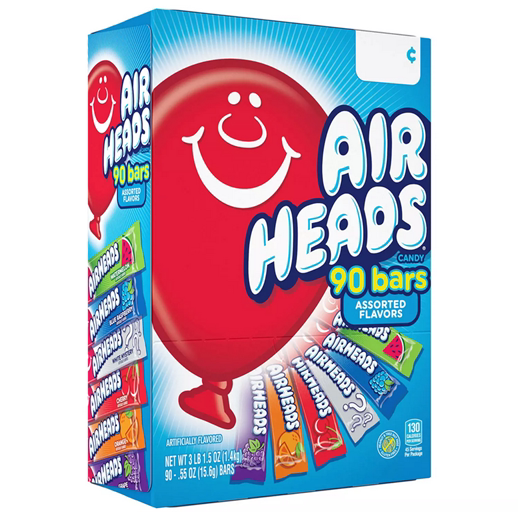 American Airheads Fruit Flavored Air Candy Nutritious Candy 90 Packs