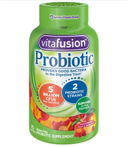 American Vitafusion Probiotics Gummy Raspberry Peach Mango Flavour 70 18 Years Old
