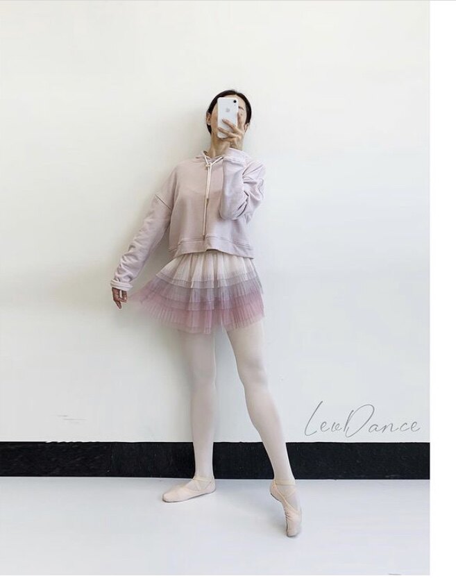 (4 8 on new spot second hair) Korean levdance ballet dance multilayer tutu dress