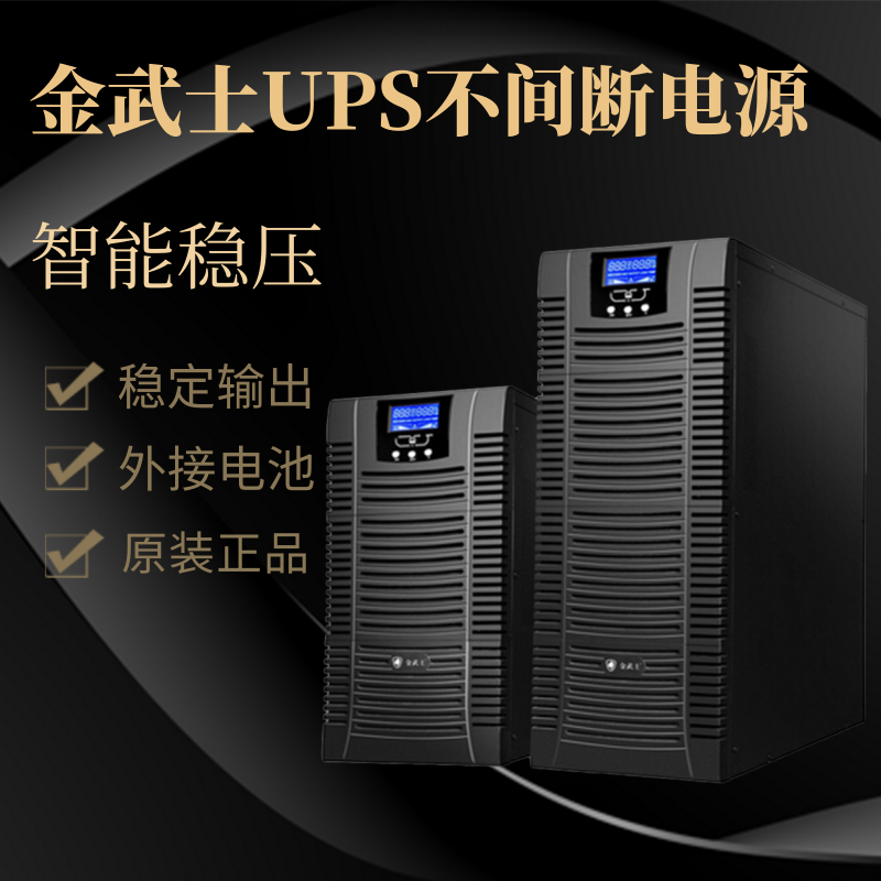 Golden Warrior UPS Uninterrupted Power Supply ST2KS External Battery 2KVA 1600W Voltage Stabilized Monitor Server