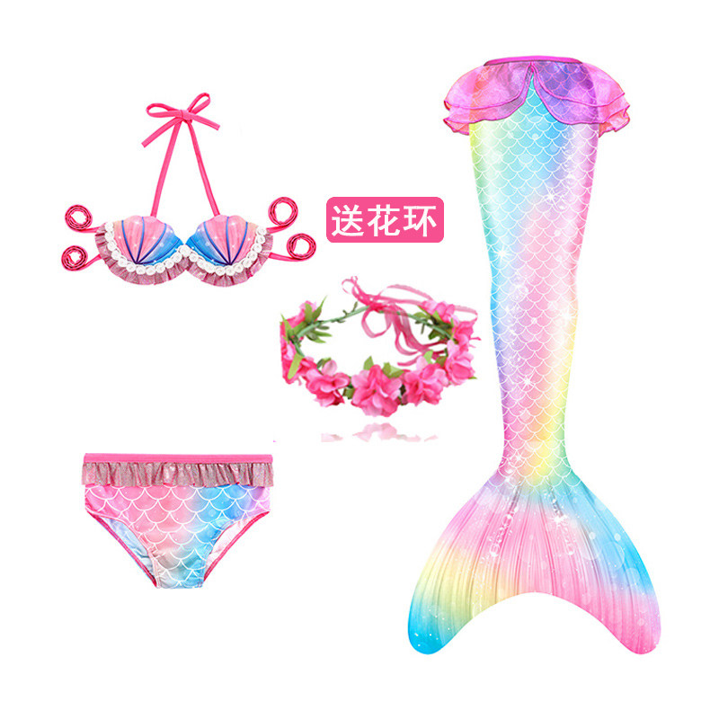 Girls Mermaid Tail Kids Split Swimsuit Summer New Little Girl Bikini Middle And OldEr Kids Swimsuit