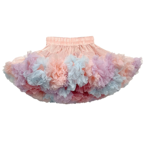 Весенняя юбка на девочку для девочек, наряд маленькой принцессы, в западном стиле, из фатина