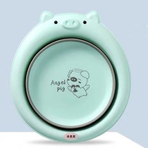Newborn childrens products cartoon cute baby foldable washbasin baby wash ass PP with small raspberry lettering