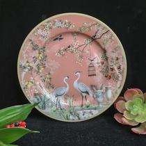 Foreign trade ceramics 7 5-inch Reeves garden dessert plate round plate Western food plate spit bone plate slightly defective