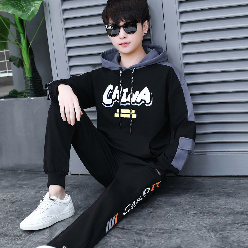 Teenage sweater male junior high school student 2022 new hooded casual telekinetic suit with a hat