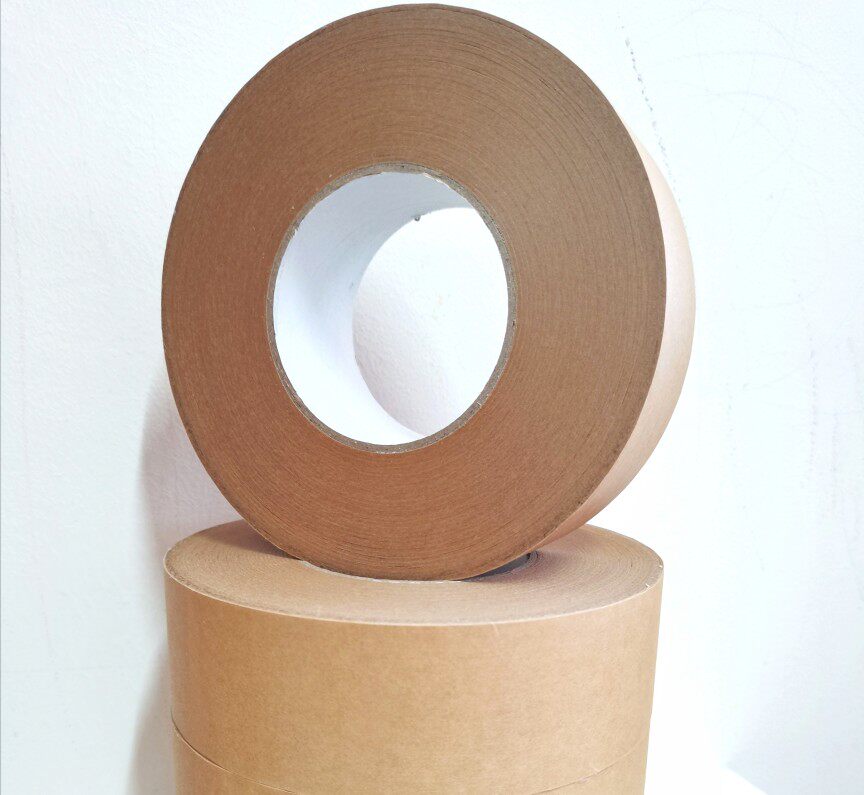 Water-free and sticky kraft paper tape can be written without coating master roll factory spot large quantity and high price