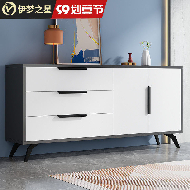 TV cabinet modern minimalist Nordic living room high cabinet combination small apartment storage cabinet TV cabinet wall cabinet coffee table