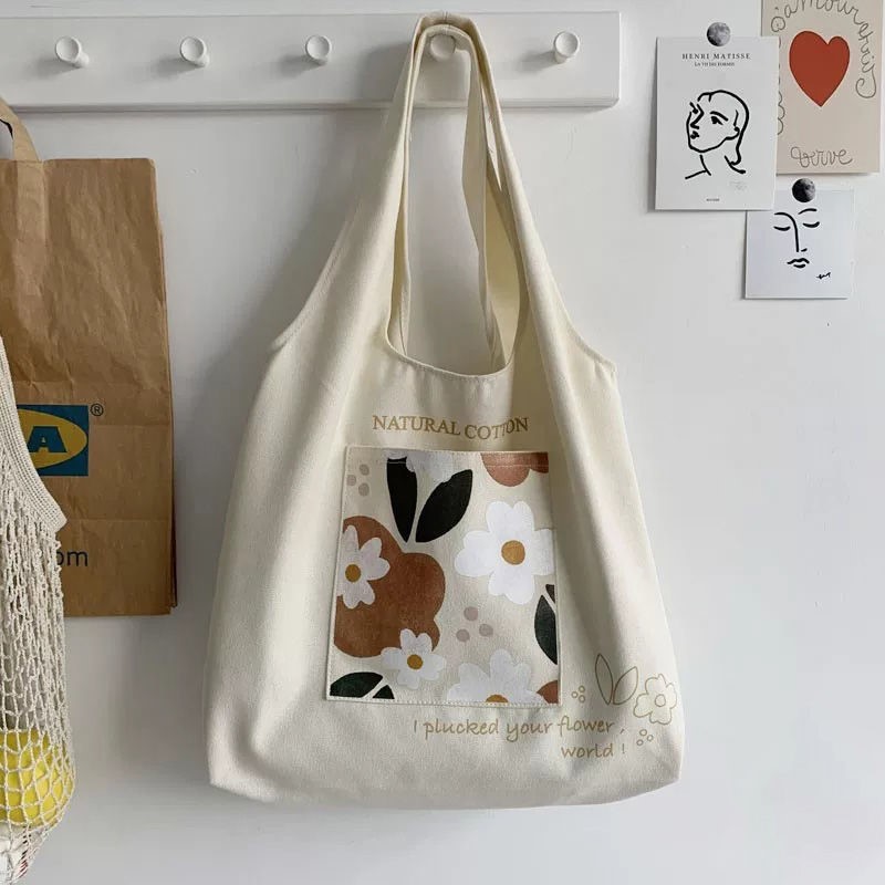 Package Bag Woman New 2021 Temperament Large Capacity Net Red Ins department Korean version 100 hitch special bag single shoulder canvas bag