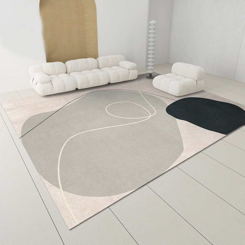 Advanced luxury sofa living room large carpet cushion modern minimal household tea carpet warm color system can be scrubbed