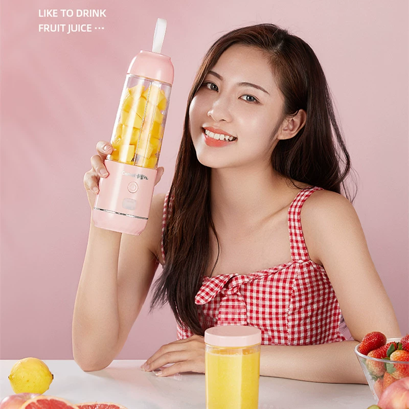 Máy ép trái cây Gia đình Camille Trái cây nhỏ có thể sạc lại Trái cây chiên điện tử nhỏ Camille MKC-618 - Máy ép trái cây