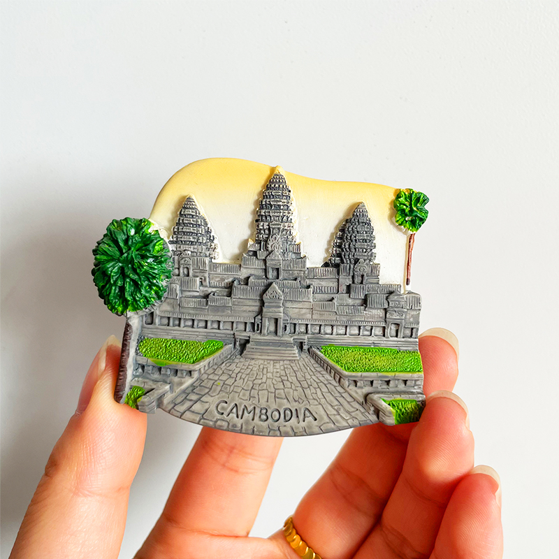 3D 3D Travel Of Refrigerator Sticker And Magnet Sticker Cities Around The World European Countries Tourism Souvenirs New Creative display picture 3