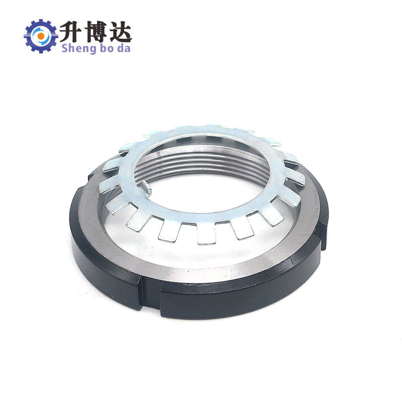 Locking round nut toothed anti-loose gasket BKJ51 52-M10M12M15M17M20M25M30 for bearings