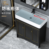Small Household Type Bath Cabinet Combination Integrated Hand Wash Washbasin Cabinet Modern Minima Nordic Toilet Wash Table Basin