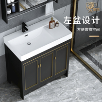 Small Household Type Washbasin Cabinet Combined Balcony Toilet Wash Terrace Basin integrated floor washbasin Home Wash Basin Home Basin