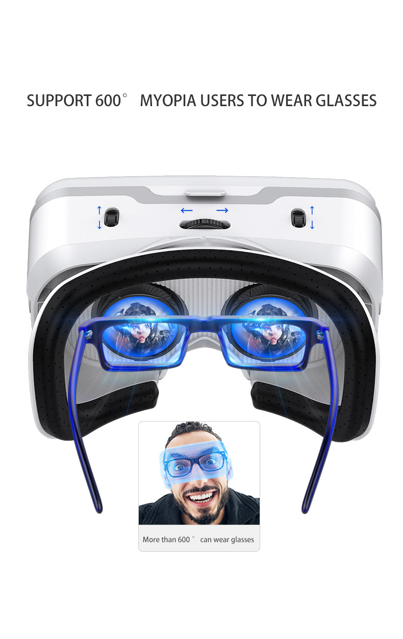 Умные очки vr shinecon-virtual reality headset para smartphone, smart p 007
