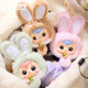 Samuel's New Genuine Product, Three Little Rabbits Mini Lucky Rabbit Blind Box Plush Cute Girly Keychain Gift