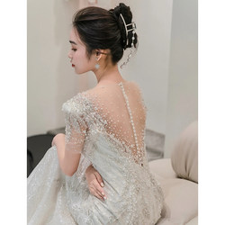 Yuwei Light Wedding Get 2023 New Bridal Small Mainly Luxury Heavy Works High -level Switzer Summer Summer Women