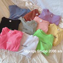 Green Short Sleeve Boy Fashion Boy Clothing 2022 Summer Clothing Male And Female ten thousand Hitch Yovan Short Sleeve T-shirt Trendy Baby