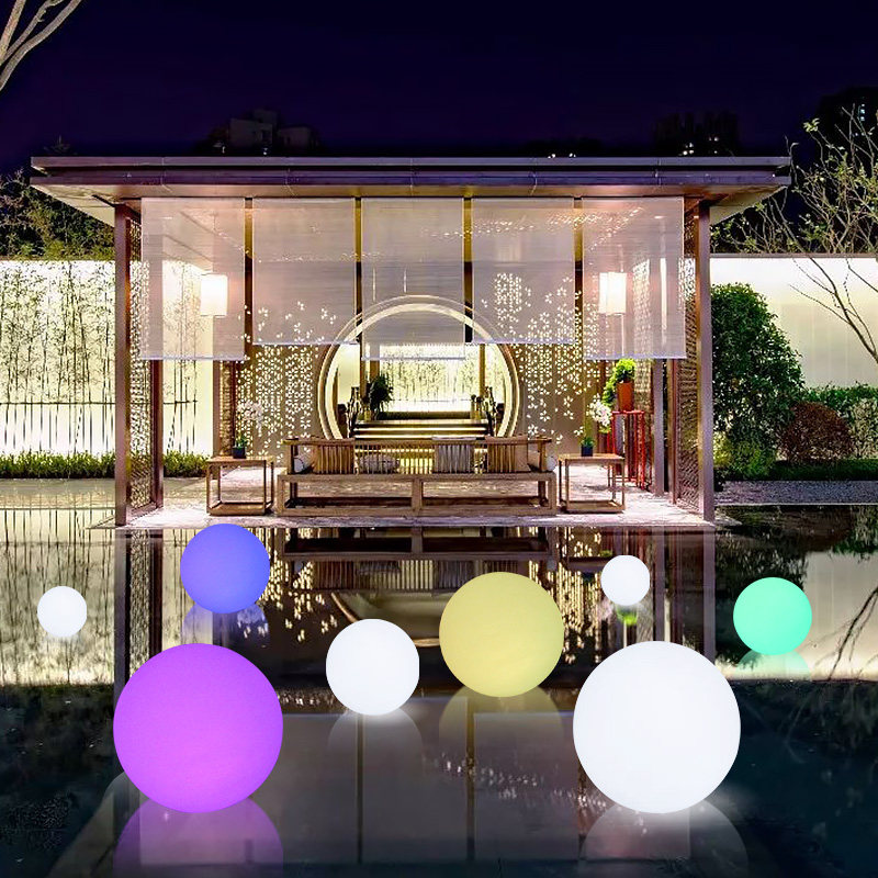 LED luminous round ball outdoor waterproof solar luminous ball creative garden forest landscape lamp courtyard lawn spherical light