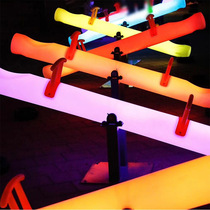 LED Luminous Stilts Board Playground Beauty Chen Decoration Creative Children Interactive Props Solar Internet Red Stilts Stilts