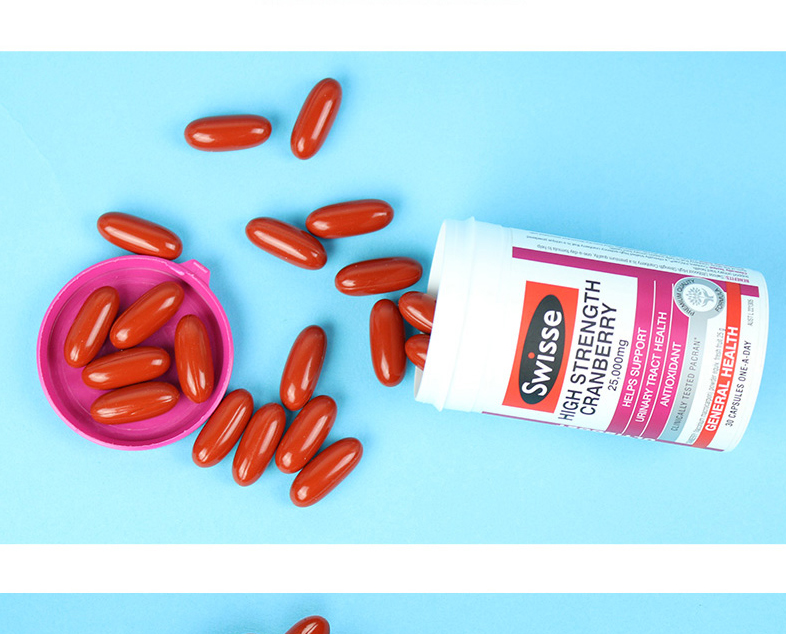 Swisse cranberry viên nang 30 viên Sản phẩm y tế Úc cranberry nữ bảo trì buồng trứng Man Yuemei 2 lần mua - Thức ăn bổ sung dinh dưỡng tảo xoắn spirulina