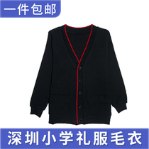 Shenzhen unified school uniform dress primary school winter sweater jacket men and women new Xinjiang cotton